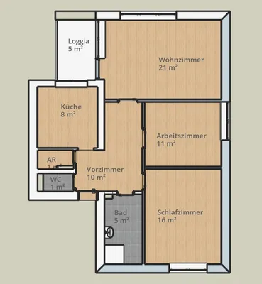 3-Zimmer-Wohnung mieten in Neunkirchen – 75 m², € 785 – Bild 10 von 11