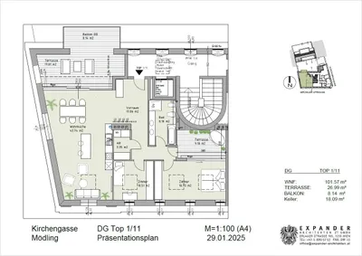 3-Zimmer-Wohnung kaufen in Mödling – 102 m², € 1.150.000 – Bild 4 von 4