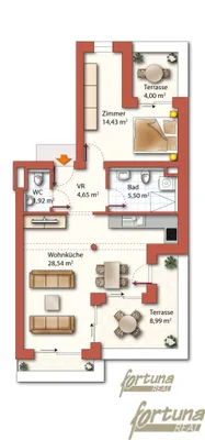 Wohnung mieten in Wien – 52 m², € 1.288 – Bild 8 von 8