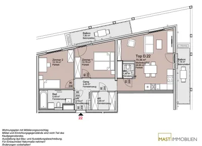 3-Zimmer-Wohnung kaufen in Wien – 70,39 m², € 467.000 – Bild 14 von 14