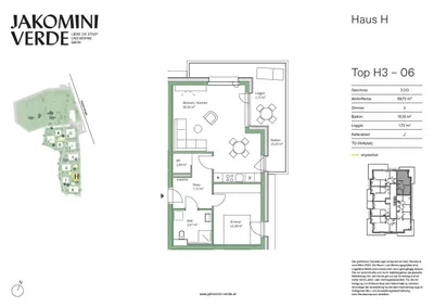 2-Zimmer-Wohnung kaufen in Graz – 58,72 m², € 312.000 – Bild 5 von 5