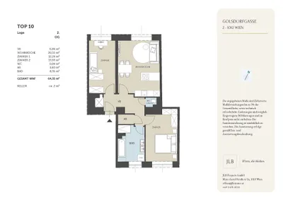 3-Zimmer-Wohnung kaufen in Wien – 64,4 m², € 810.000 – Bild 4 von 15