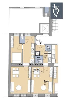 1-Zimmer-Wohnung kaufen in Wien – 29,47 m², € 149.000 – Bild 22 von 22