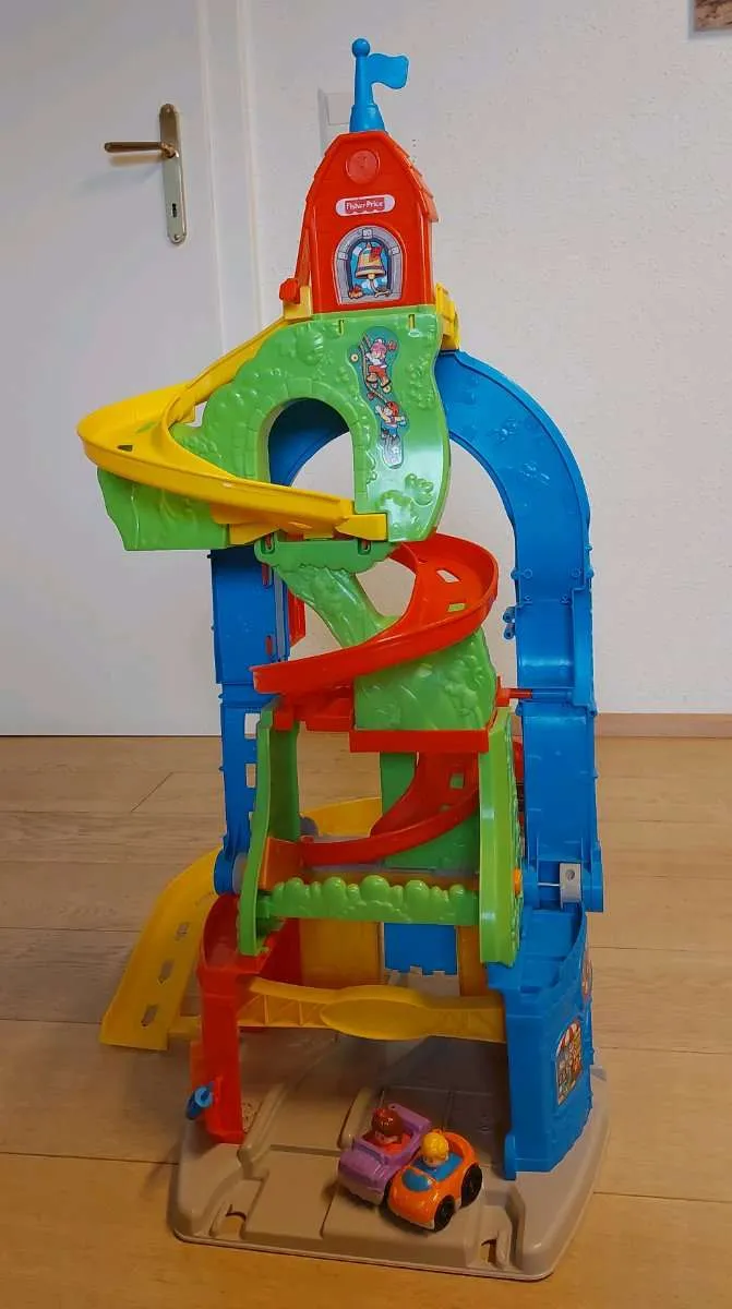Fisher-Price Little People Siège & Steh - Jeu 2 En 1 Avec Véhicule Pour 1 à 5 Ans Jeu De Construction Voitures 1-5 Ans