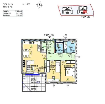 3-Zimmer-Wohnung mieten in Sankt Pölten Land – 77,85 m², € 980 – Bild 18 von 21