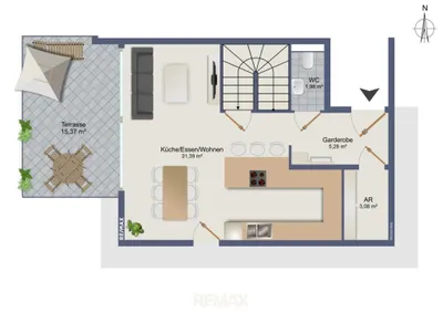 4-Zimmer-Wohnung mieten in Graz – 92,18 m², € 2.182 – Bild 16 von 17