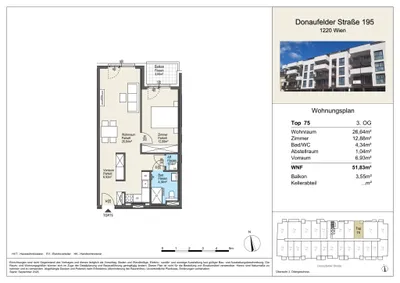 2-Zimmer-Wohnung kaufen in Wien – 51,72 m², € 315.000 – Bild 9 von 11
