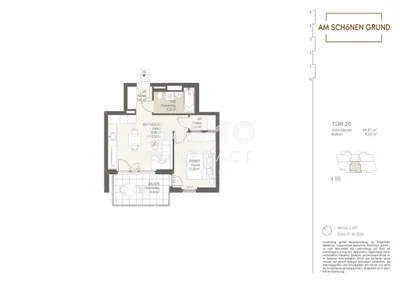 2-Zimmer-Wohnung kaufen in Wien – 44,61 m², € 276.100 – Bild 10 von 10