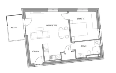 2-Zimmer-Wohnung mieten in Graz – 54 m², € 673 – Bild 7 von 7