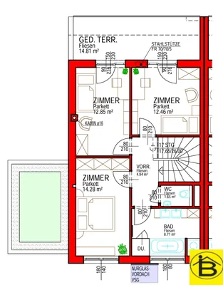 5-Zimmer-Haus kaufen in Amstetten – 112,64 m², € 459.505 – Bild 9 von 9