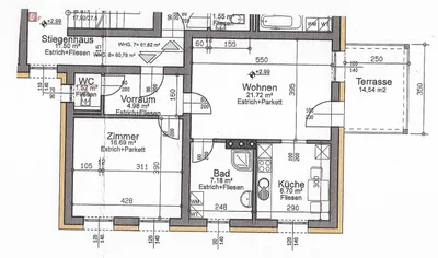 1-Zimmer-Wohnung mieten in Sankt Pölten Land – 58 m², € 542 – Bild 2 von 2