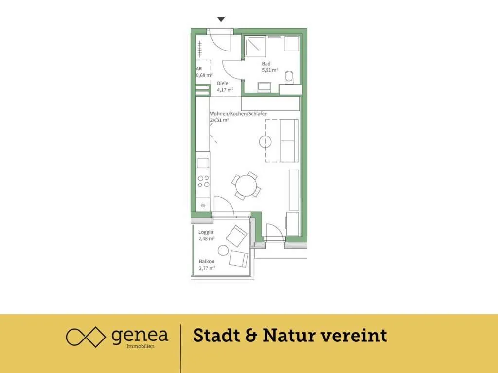 Provisionsfrei | Traumhafte Wohnungen in Jakomini Verde Haus K | Urban & Naturnah - Widok 2