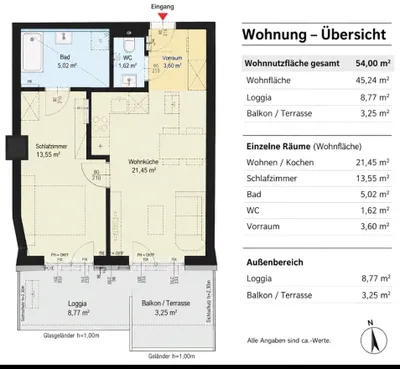 2-Zimmer-Wohnung mieten in Wien – 54 m², € 2.300 – Bild 11 von 11
