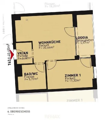 2-Zimmer-Wohnung kaufen in Wien – 40,4 m², € 329.500 – Bild 3 von 4