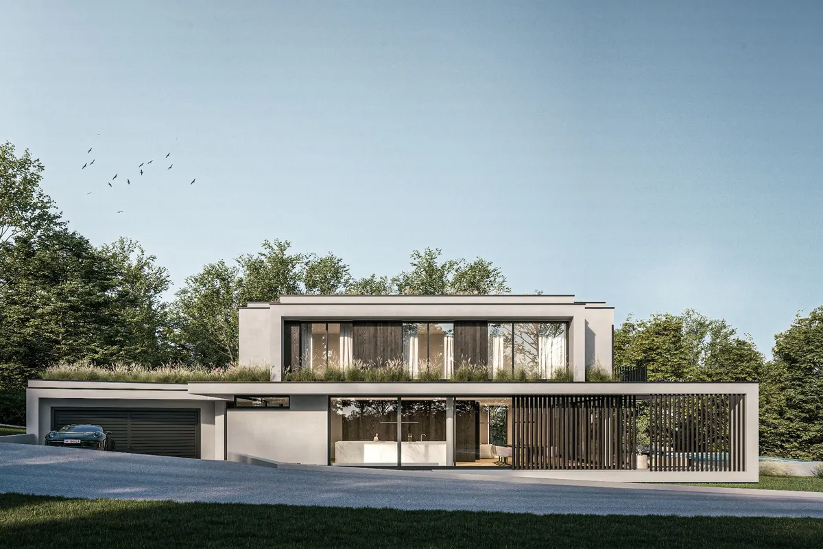 Ein Zuhause wie Urlaub - exklusive Designvilla am Waldrand mit Pool | provisionsfrei - Ansicht 3