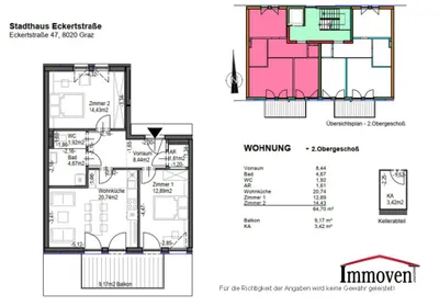 3-Zimmer-Wohnung mieten in Graz – 65 m², € 1.008 – Bild 11 von 11