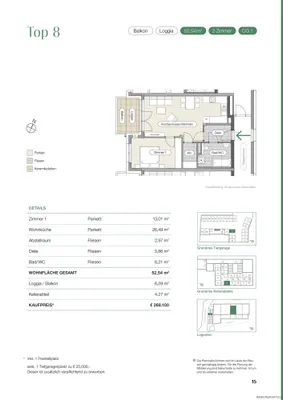 2-Zimmer-Wohnung kaufen in Vöcklabruck – 52,54 m², € 268.100 – Bild 12 von 12
