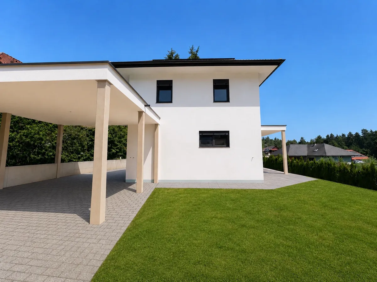 NEU in Premstätten! - Exklusives Einfamilienhaus mit sonnigem Garten und moderner Architektur! - Widok 3