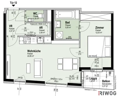 2-Zimmer-Wohnung kaufen in Wien – 46,87 m², € 295.900 – Bild 51 von 51