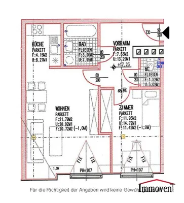2-Zimmer-Wohnung mieten in Graz – 54 m², € 688 – Bild 12 von 12