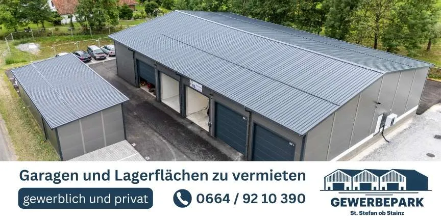 ! LETZTE VERFÜGBARE ! 50m² Garage / Halle in St. Stefan ob Stainz zu vermieten! - Ansicht 3
