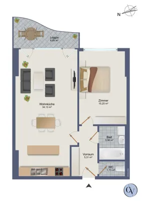 2-Zimmer-Wohnung kaufen in Wien – 60,4 m², € 399.000 – Bild 13 von 13