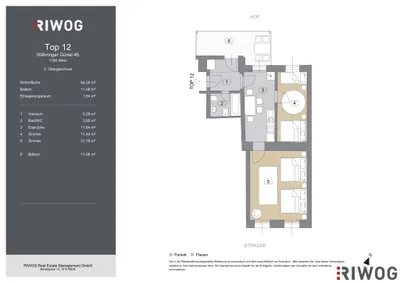 2-Zimmer-Wohnung kaufen in Wien – 54 m², € 360.000 – Bild 30 von 30