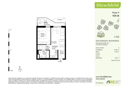 Immobilie kaufen in Wien – 45,38 m², € 243.500 – Bild 13 von 14
