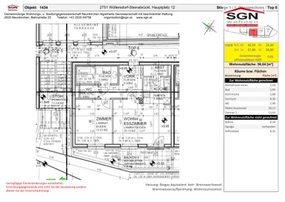 2-Zimmer-Wohnung mieten in Wiener Neustadt Land – 58,04 m², € 969 – Bild 13 von 13