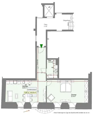 2-Zimmer-Wohnung mieten in Kufstein – 60 m², € 1.070 – Bild 2 von 16