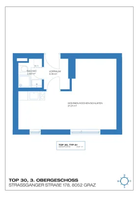 Immobilie kaufen in Graz – 26,91 m², € 123.200 – Bild 11 von 11