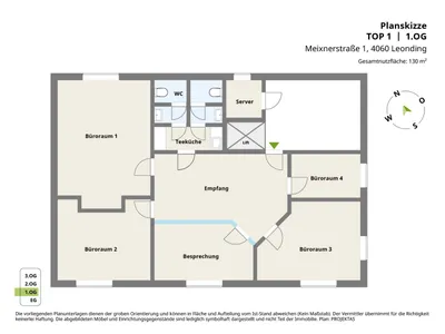 4-Zimmer-Gewerbeimmobilie mieten in Linz Land – 130 m², € 1.474 – Bild 8 von 8