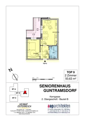 2-Zimmer-Wohnung mieten in Mödling – 50,63 m², € 708 – Bild 6 von 6