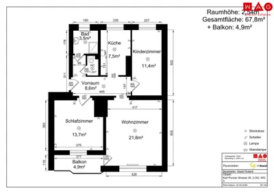 3-Zimmer-Wohnung mieten in Steyr – 72,5 m², € 721 – Bild 14 von 14