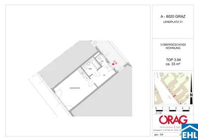 1-Zimmer-Wohnung mieten in Graz – 33 m², € 495 – Bild 5 von 5