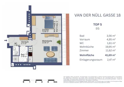 2-Zimmer-Wohnung kaufen in Wien – 41,69 m², € 199.900 – Bild 16 von 16