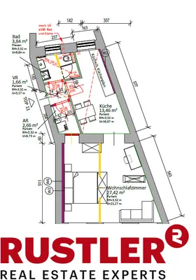 2-Zimmer-Wohnung mieten in Wien – 50,58 m², € 852 – Bild 8 von 8