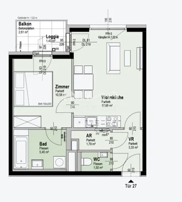 2-Zimmer-Wohnung kaufen in Wien – 41,75 m², € 287.500 – Bild 10 von 10