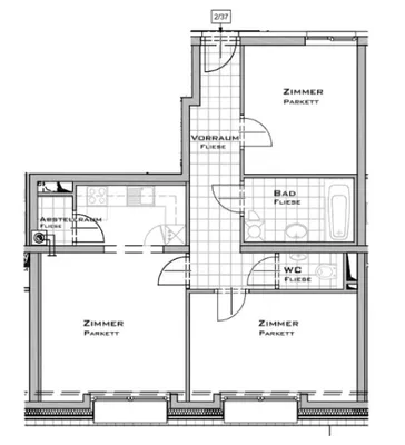 3-Zimmer-Wohnung mieten in Wien – 70 m², € 1.250 – Bild 3 von 30
