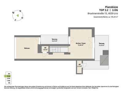 3-Zimmer-Wohnung kaufen in Linz – 105,33 m², € 548.000 – Bild 21 von 21