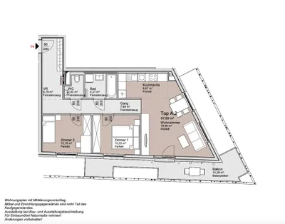3-Zimmer-Wohnung kaufen in Wien – 67,69 m², € 399.000 – Bild 12 von 12
