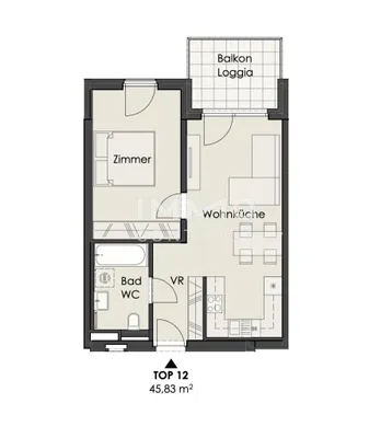 2-Zimmer-Wohnung kaufen in Wien – 45,83 m², € 344.000 – Bild 9 von 10