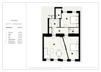 3-Zimmer-Wohnung kaufen in Wien – 73,31 m², € 389.000 – Bild 13 von 13
