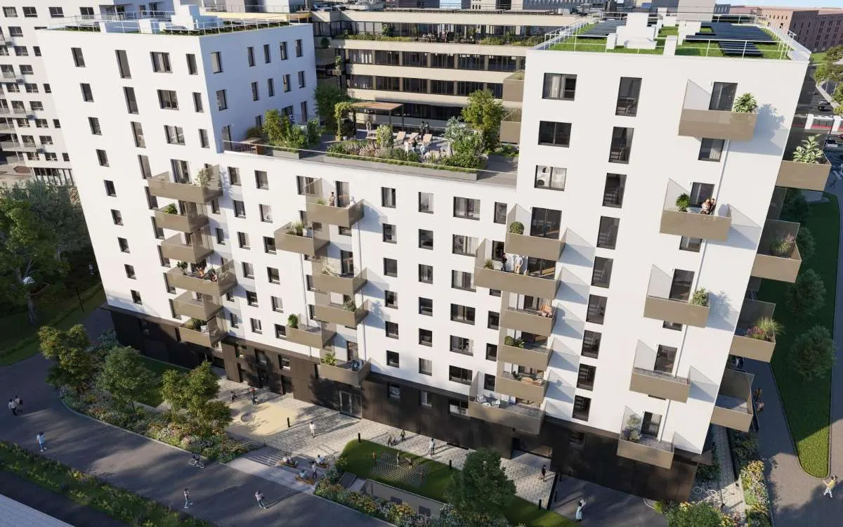 Exclusive 2 Zimmer Wohnung - Erstbezug im hochwertigen Neubau im Village im Dritten - 2. nézet