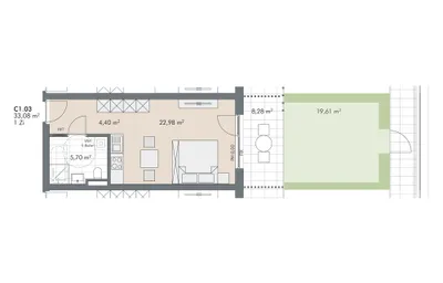 1-Zimmer-Wohnung kaufen in Schwaz – 32,42 m², € 248.450 – Bild 14 von 14
