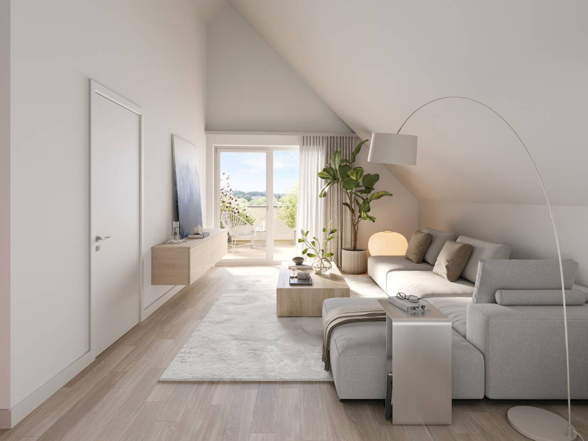 PROVISIONSFREI - Moderne 3-Zimmer-Dachgeschosswohnung mit Balkon & Loggia - Erstbezug - Eigentum - 3 Zimmer - Ansicht 3