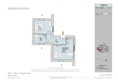 2-Zimmer-Wohnung mieten in Graz – 52,22 m², € 764 – Bild 6 von 6