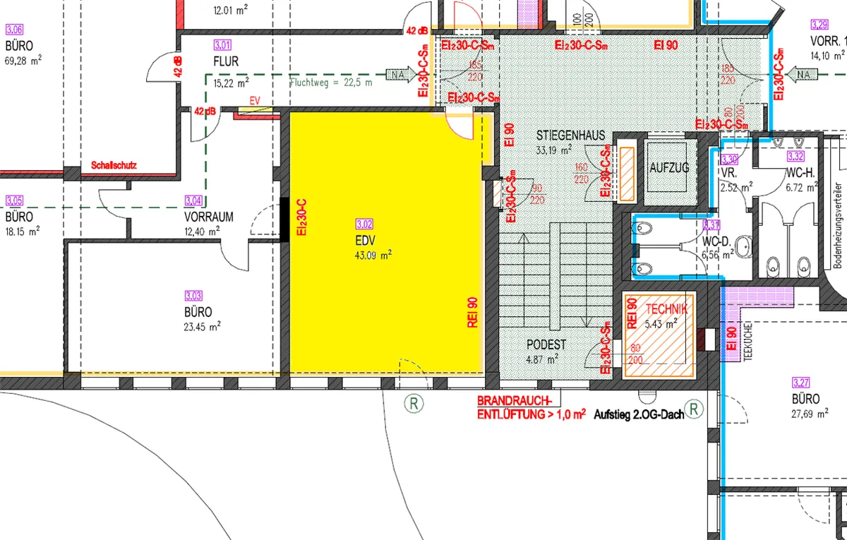 MESSE POINT-OFFICE CENTER! 43m² Büro, ERSTBEZUG nach Umbau! Bestlage Messezentrum! - Ansicht 2