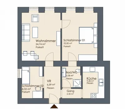 3-Zimmer-Wohnung kaufen in Wien – 76,38 m², € 250.000 – Bild 9 von 17