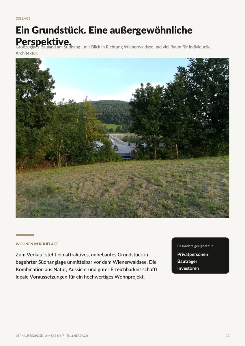 AM WIENERWALDSEE__SÜDHANG__3813m² - Ansicht 2